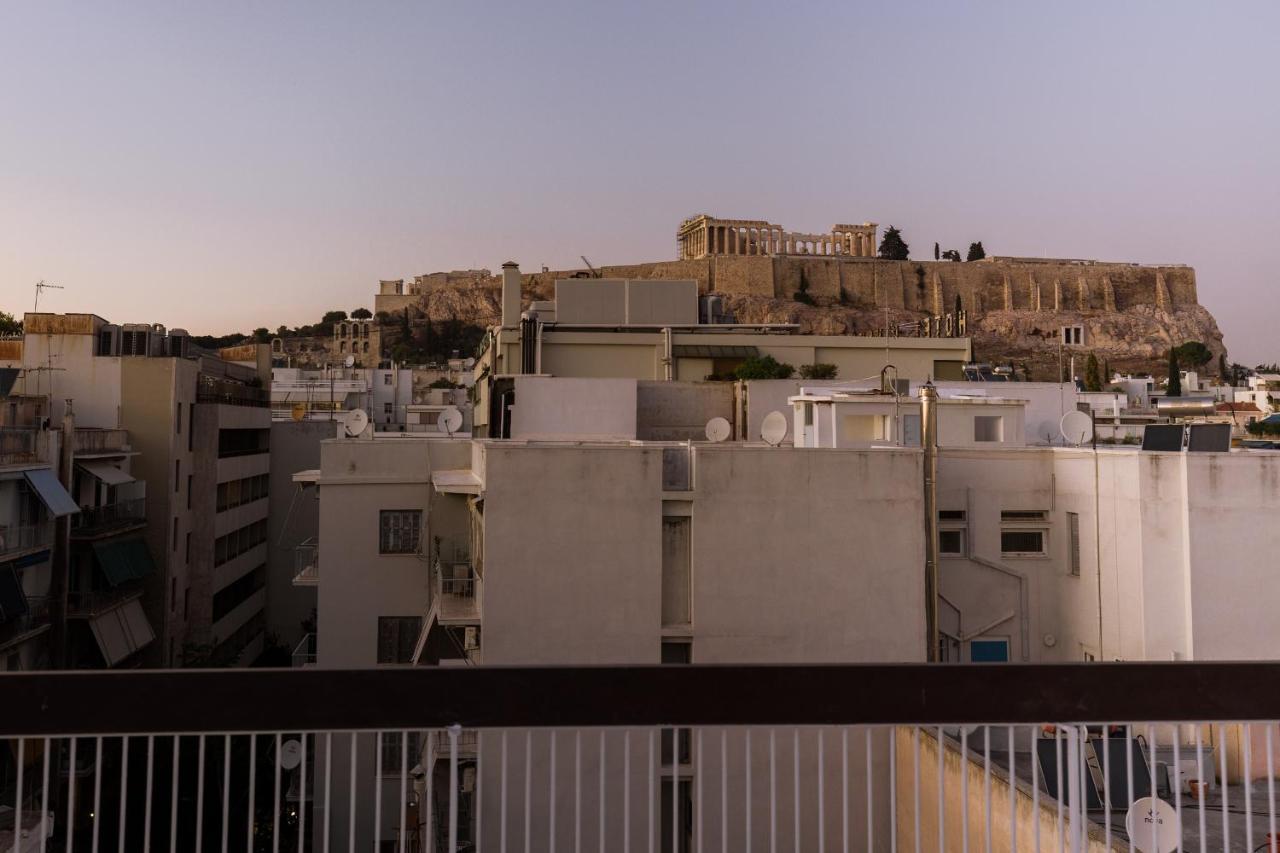 Minimal Apartment On The Shadow Of The Acropolis Atena Exterior foto