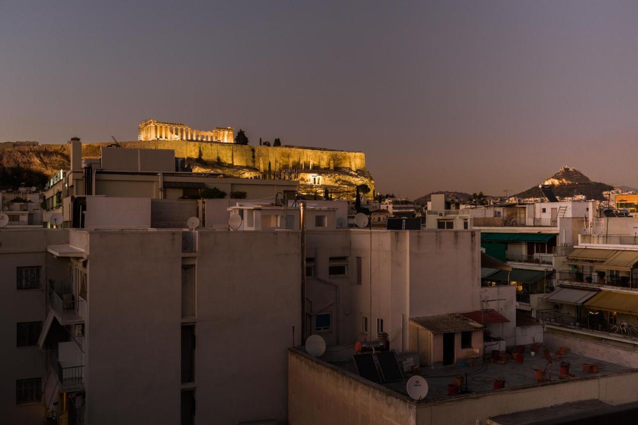 Minimal Apartment On The Shadow Of The Acropolis Atena Exterior foto