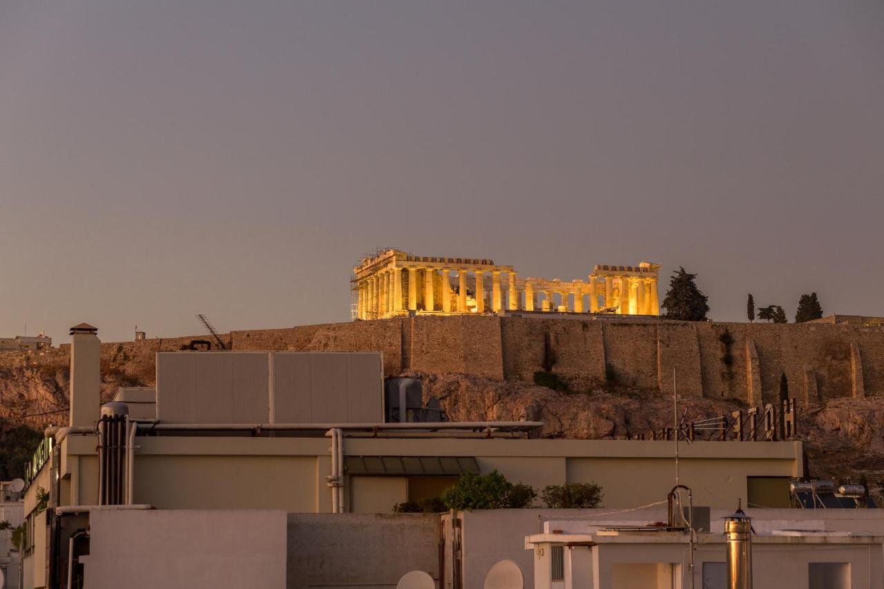 Minimal Apartment On The Shadow Of The Acropolis Atena Exterior foto